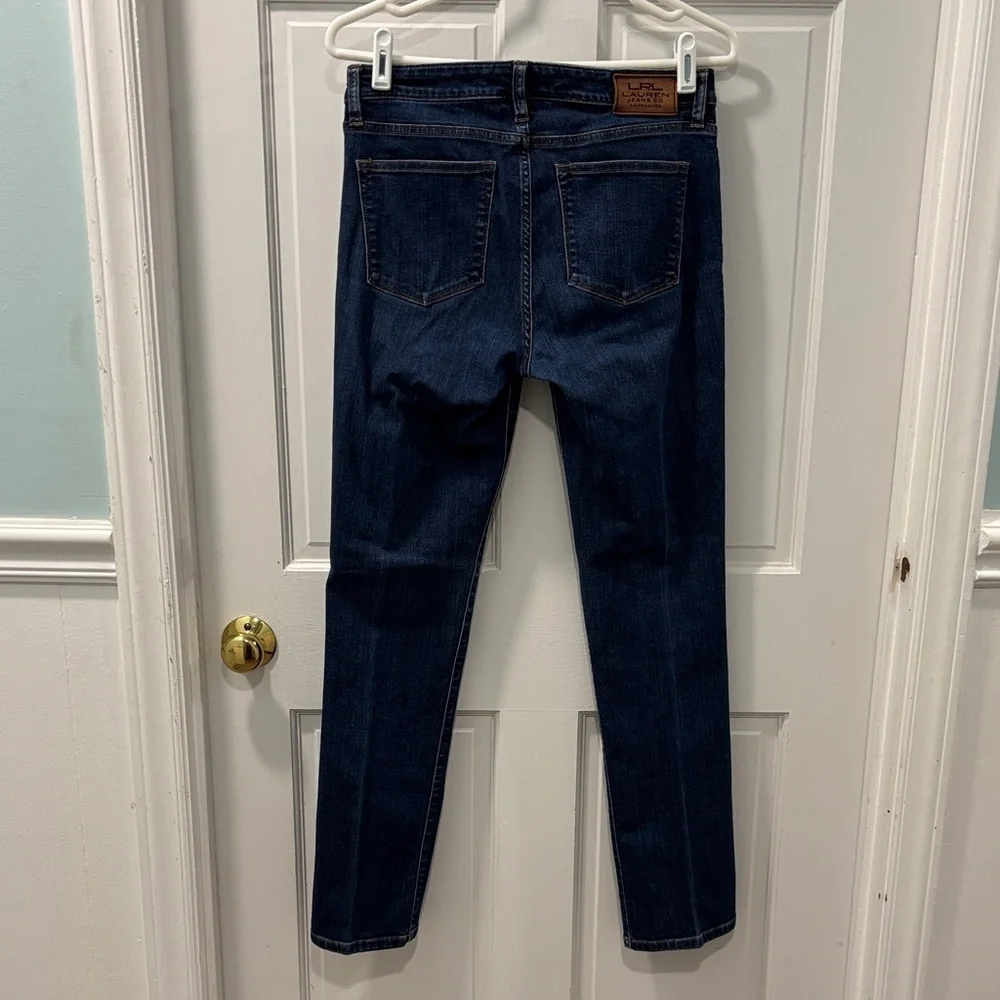 Lauren Ralph Lauren Modern Straight Curvy Jeans Size 4 Medium Wash Stretch